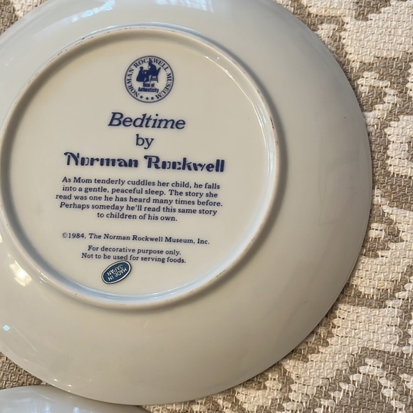 Norman Rockwell Plates Set of 5 in EUC - Picture 6 of 11